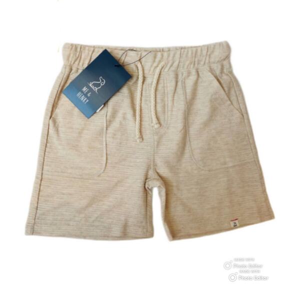 NWT Me & Henry 4/5Y Beige Ribbed Shorts - Picture 1 of 5